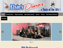 Tablet Screenshot of elsiesdiner.com